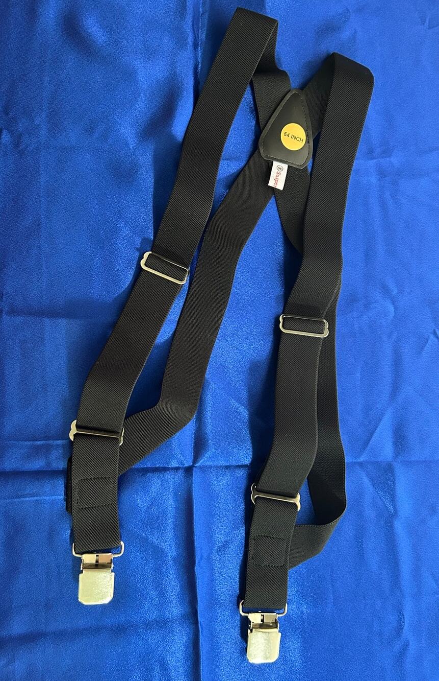 NIP black side-clip 54" suspenders